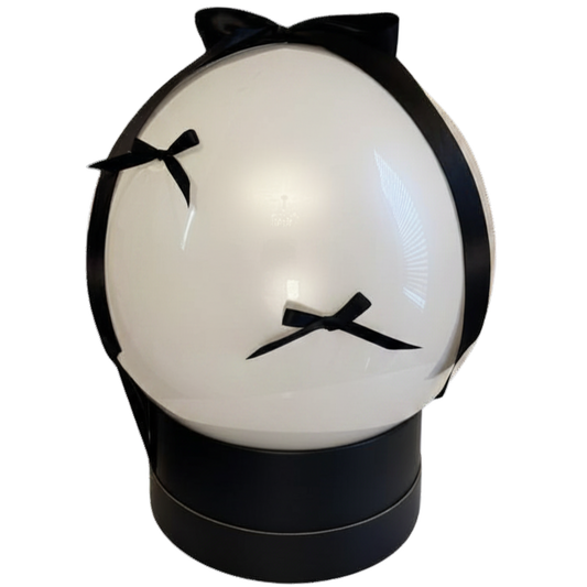 Elite Grad - Black & White Coquette Balloon