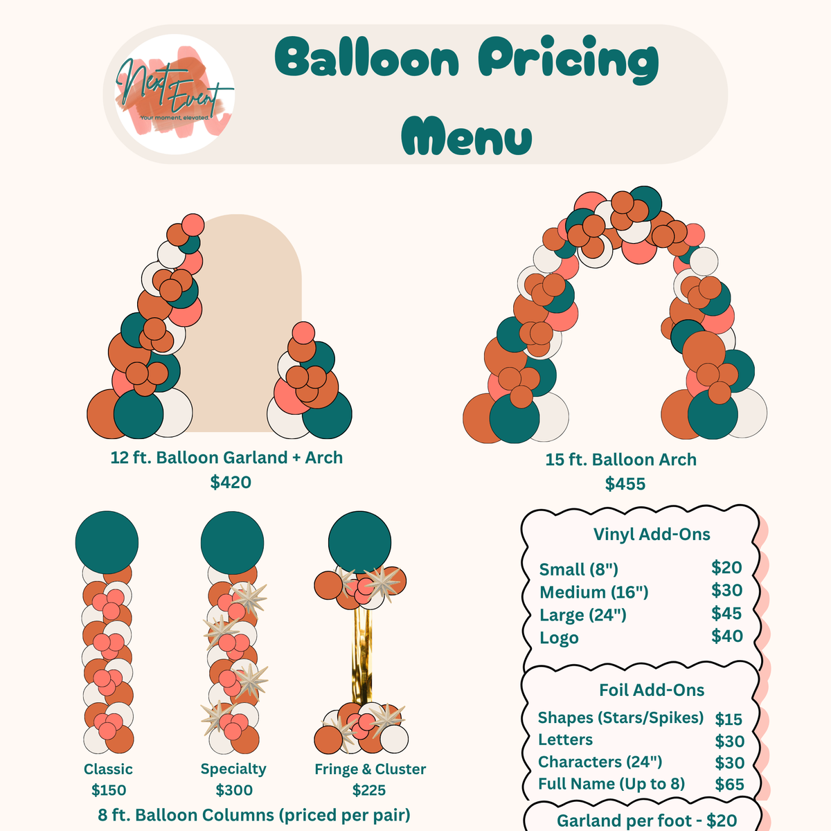 Styled Balloon Garland