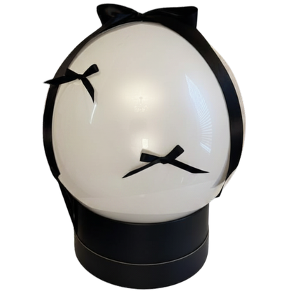 Elite Grad - Black & White Coquette Balloon